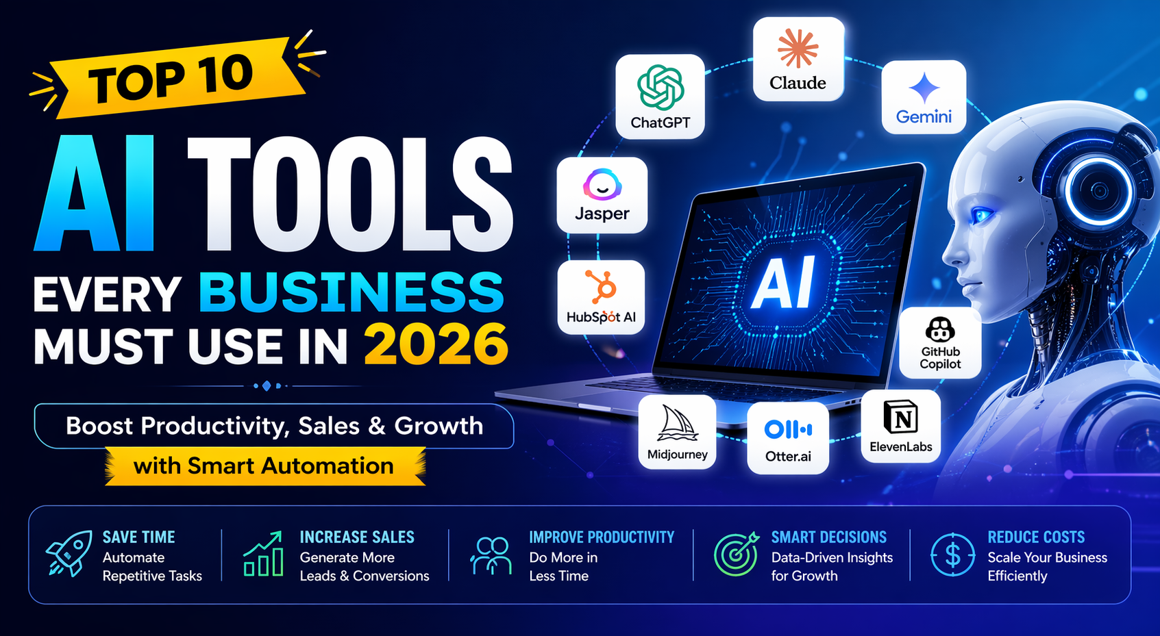 Top AI tools for business growth
